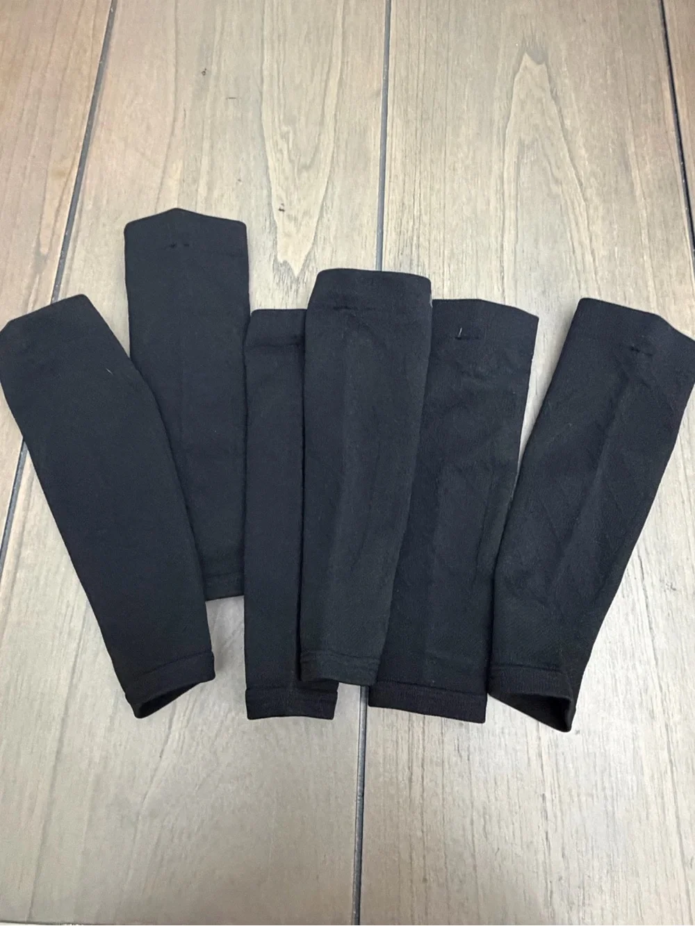 CAMBIVO Calf Compression Sleeve 3 Pairs Footless Compression Socks Black S/M